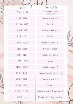 Study schedule smallbusinessplanning #plannersfor2024 #organisationideasplanners #planner2024paraimprimir.


Source by liannetoledo How To Organize Your Planner For School, Study Schedule For Commerce Students, Strict Study Schedule, Study Day Plan, Full Day Study Schedule, Study Day Schedule, 8 Hour Study Schedule, 12 Hours Study Plan