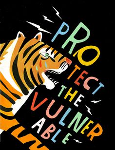 an instagramt with a tiger on it and the words pro protect the vulnier below