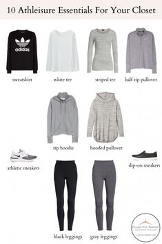 10 Athleisure Essentials For Your Closet - Classy Yet Trendy Womens Athlesuire Outfits, Women’s Athleisure Outfits 2023, Cool Weather Athletic Outfits, What To Wear With Athletic Leggings, Old Navy Athleisure Outfits, Target Athleisure Outfits, Mom Athleisure Style Winter, Athleisure Wardrobe Capsule, Athlesuire Capsule Wardrobe