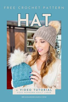 The Enchanted Hat is unique because of the stitch pattern - the Magical Knit-Look Stitches create a texture like little waves, giving the hat an exciting look and feel. Worked from the bottom up, this hat pattern includes 6 sizes! ​ Scarf Patterns Crochet, Hat Patterns Crochet, Free Crochet Hat Pattern, Crochet Scarf Patterns