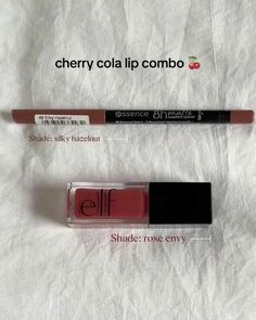 Fall Lip Combo Fair Skin, Cherry Cola Lips Products, Cherry Coke Lip Combo, Nyx Lip Products, Cherry Cola Lips, Lip Combos Drugstore, Drugstore Lip Combos, Drugstore Lips