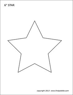 the outline of a star that has been cut out to be used as a coloring page