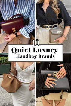 Old Money Bags For Women, Quiet Luxury Handbags, Quiet Luxury Bags, Handbags 2024 Trends, Songmont Bag, Old Money Bags, Demellier Bags, Quiet Luxury Aesthetic, Affordable Bags