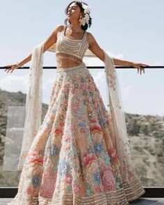 Fabric Details :-   Lehenga :-  Fabric :- Georgette (Semi-stitched) Work :- Heavy Embroidery Sequence Work With Can Can - Canvas Patta  Attach  Inner :- Soft Silk    Blouse :-  Fabric :- Gorgette (Un-stitched)  Work :- Full Embroidery Sequence Work   Dupatta :-  Fabric :- Soft Net  Work :- Full Heavy Work Less Boder Work  Weight :- 1 Kg  #lehenga #lehengacholi #indianwedding #indianweddingdress #indianlehenga #sabyasachilehenga #bridallehenga #bridesmaiddress #bridesmaidlehenga #bollywoodlehenga White Lehenga, Lehenga Choli Wedding, Traditional Indian Outfits, Indian Lehenga, Designer Lehenga, Stylish Blouse Design, Party Wear Lehenga