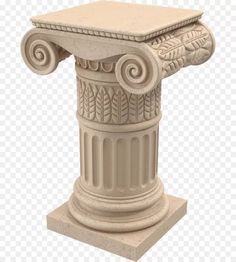 an ancient greek column on a white background png - roman columns png images