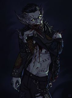 Vampire Masquerade Character, Vampire The Masquerade Tzimisce, Crazy Character Design Male, Tzimisce Vampire, Zombies Apocalypse Art