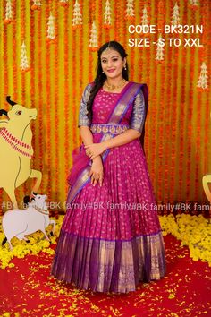 Pattu Long Frocks For Women Latest, Pattu Long Frocks For Women, Ladies Frock Design, Lehenga Silk, Kerala Engagement Dress, Functional Dress, Long Frocks Designs