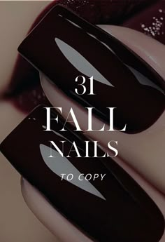 Simple Classy Fall Nails, Acrylic Nails Fall 2024, Autumn Nail Colors 2024, Dark Fall Nail Ideas, Nails For November 2024, Nail Trends Fall 2024, Dark Nails For Fall, Fall Dipped Nails Ideas Powder, Dark Fall Nails Designs