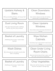 the labels for cleaning products are shown