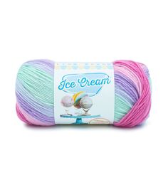 ice cream yarn in multi - colored colors