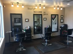 the salon is clean and ready for customers to use