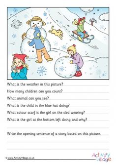 the snowman and his friends are talking to each other in this worksheet