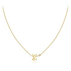 LOUIS VUITTON® - Idylle Blossom Lv Pendant, Yellow Gold And Diamond - Gold Gold Necklace Sweet 16, Louis Vuitton Necklace, Louis Vuitton Jewelry, Dope Jewelry, Louis Vuitton Official, Jewelry Lookbook, Fine Jewelry Designers, Fine Jewelry Collection, Girly Jewelry