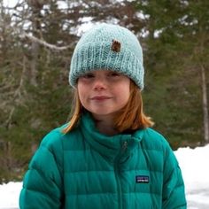 Our fold over brim hat knitting pattern is perfect for making handmade gifts for your loved ones, young and old.\n\nSizes: 0-3 Months, 3-12 Months, 1-2 Years, 3-12 Years, Teen/Women, Men.\n\nYarn: Any worsted medium weight (#4) yarn. The yarn used in the photo Making Hats, Beanie Hat Pattern, Winter Beanie Hat, Lion Brand Wool Ease, Hat Knitting Pattern, Knitting Patterns Free Hats, Hat Knitting, Winter Hats Beanie, Beanie Pattern