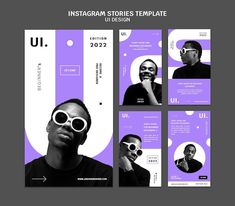 the instagram stories template is designed to be used for advertising