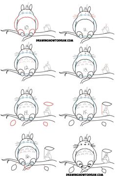 how to draw cartoon hippos step by step