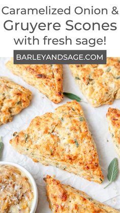 garlic and onion scones with fresh sage are the perfect side dish for any meal