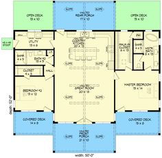 the floor plan for a two story house