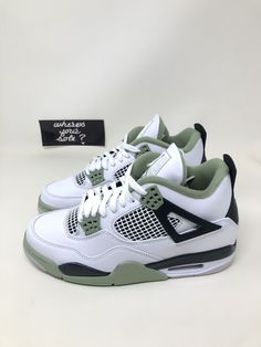 Air Jordan 4 Retro Seafoam, Jordan 4 Retro Seafoam, Nike Blazer Outfit, Nike Air Jordan 4 Retro