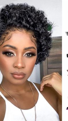 Black Women Lace Front Wigs, Hair Short Curly, Curly Wigs For Black Women, Hairstyles Ideas Black Women, Wig Hairstyles Ideas Black Women, Wig Hairstyles Ideas, Wigs Short, Hd Lace Wig, Hair Wigs For Black Women