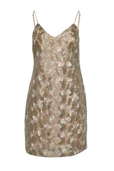 Current Boutique-Trina Turk - Gold Metallic Sleeveless Mini Dress Sz 6 Trina Turk Dresses, Dance Heels, Colorful Aesthetic, Gold Zipper, Size 6 Dress, Trina Turk, Signature Print, Sleeveless Mini Dress, American Design