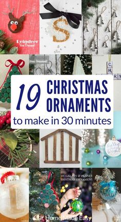 christmas ornaments to make in 30 minutes