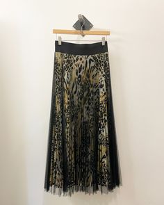 Animal Print Maxi Skirt, Printed Maxi Skirt, Print Maxi Skirt, Silky Blouse, Printed Maxi Skirts, Mesh Overlay, Printed Maxi, Tampa, Maxi Skirt