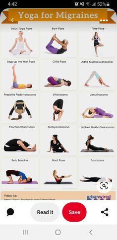 a poster showing yoga poses for beginners