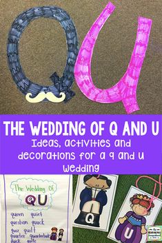 the wedding of q and u is an activity for kids to do with their parents