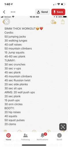 an iphone screen showing the workout schedule for women and how to use it on her phone