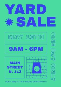 the yard sale is on may 10th