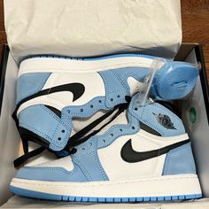 University Blue Brand New 5y Jordan 1 Colors, Blue Air Jordan 1, Jordan 11s, Timberland Boots Mens, Blue Air, Custom Denim, Jordan Air, Makeup Tricks, Boots Mens