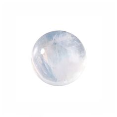 a white marble ball on a white background