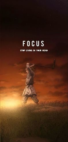 the poster for focus shows a man with a baseball bat in his hand and an orange sky behind him