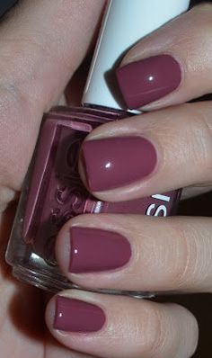 Essie describes Angora cardi as a creamy deep dusty rose . It was part of the Essie 2009 fall collection but now is part of the perm... Essie Angora Cardi, Nagellack Trends, Purple Nail, Essie Nail Polish, Get Nails, Essie Nail, Nail Polish Colors