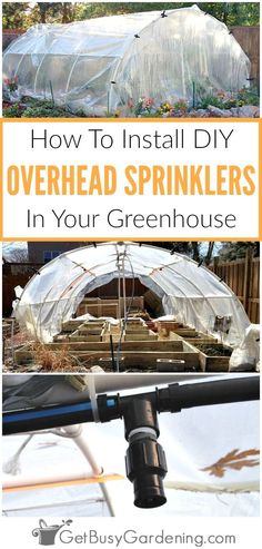 how to install diy overhead sprinkles in your greenhouse