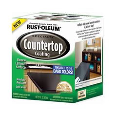 a box of countertop coating on a white background