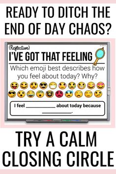 a tv screen with the caption'try a calm circle '