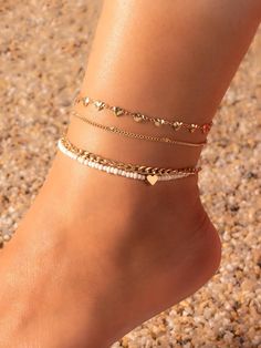 Accessories Anklet, Anklet Ideas, Bridal Anklet, Diamond Anklet, Embellished Fashion, Preppy Jewelry, Anklet Designs, Pretty Jewelry Necklaces, Ankle Jewelry