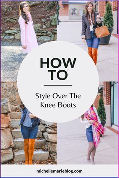 Over the knee boots can be a hard thing to style and tricky to find the right pair. Showing you 5 cute ways to wear thigh high boots plus giving you affordable options. Perfect for fall and winter. #FallStyle #Winterfashion Over Knee Boots With Jeans, Thigh High Boots Outfit, 5050 Boots, High Boots Outfit, Skater Girl Outfits, Otk Boots, Beauty Tutorials