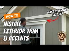 how to install an exterior trim and accents on a garage door or shed with this video