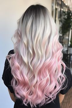 Pale Skin Pink Hair, Cool Hair Color Ideas For Blondes, Hair Color Pastel Pink, Blond And Pink Hair, Hair On Brown Skin, Pastel Pink Hair Ombre, Tan Skin Natural, Pastel Hair Colors, Dimensional Hair Color