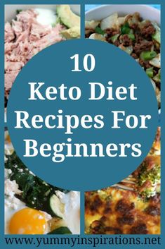 10 Easy Keto Recipes For Beginners – Sample the best that the low carb ketogenic diet has to offer with these 10 simple meals to help you get into Ketosis. #ketodiet #ketogenicdietforbeginners #ketogenicdiet #ketosis #ketorecipes Easy Keto Recipes For Beginners, Keto Recipes For Beginners, Easy Keto Recipes, Diet Recipes Easy, Simple Meals, Low Carb Meal Plan, Paleo Recipes Easy, Diet Breakfast Recipes, Healthy Low Carb Recipes