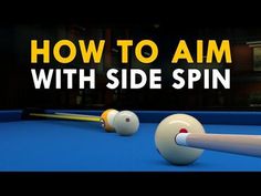 how to aim with side spin on pool table