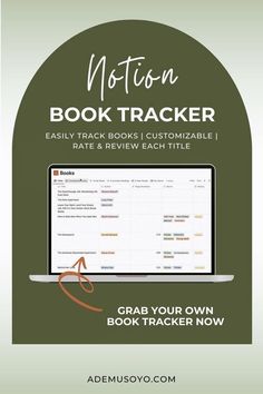 Simplify your reading life with this sleek Notion Book Tracker. Rate, review, and organize your books all in one place. Get it now and upgrade your book tracking.