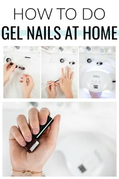 Do It Yourself Nails, Manicure Tutorials, Gel Manicure At Home, Pink Gel, Gel Mani