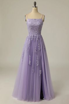 Cottagecore Prom Dress Purple, Simple Purple Prom Dress, Light Purple Dress Formal, Light Purple Long Dress, Pastel Purple Prom Dress, Purple Dress Prom, Light Purple Prom Dresses, Violet Prom Dresses, Formal Purple Dress