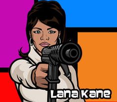 What about the Lana Kane look, only in black? Malory Archer, Archer Show