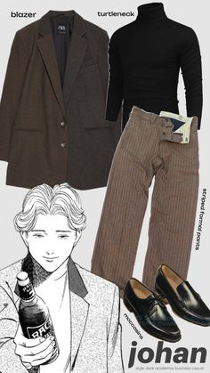 johan from monster (requested) #outfitinspo Best Dress, Fashion Suits For Men