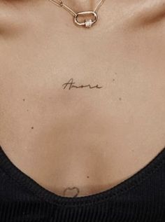 the back of a woman's chest with an inscription on it that says ann